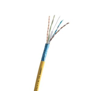 Cable category 6A F/UTP 4 pairs LSZH Euroclass Dca 500 meters yellow