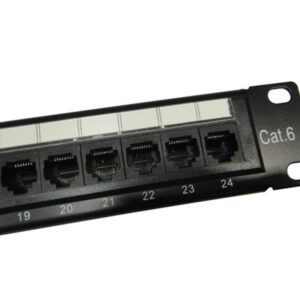 Patch Panel Cat6 24 Portas Networx | Guia Traseiro