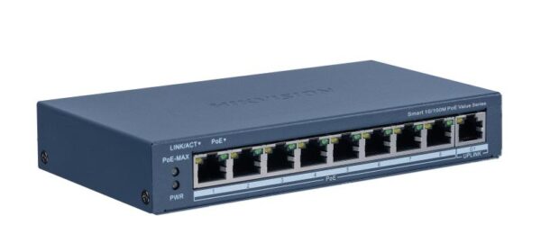 DS-3E1309P-EI/M - SWITCH 08 PORTAS FAST ETHERNET SMART POE - HIKVISION